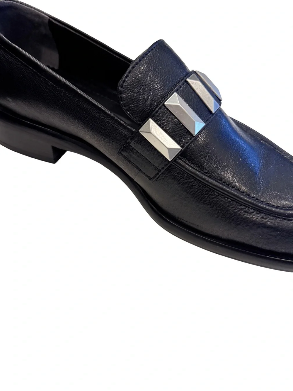 rag & bone Women’s Maxwell Loafers Black W/silver Studs Sz US 8.5 EU 39